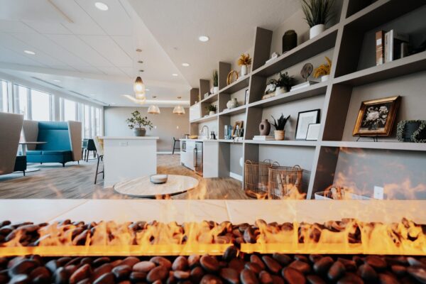 Apartment community clubhouse