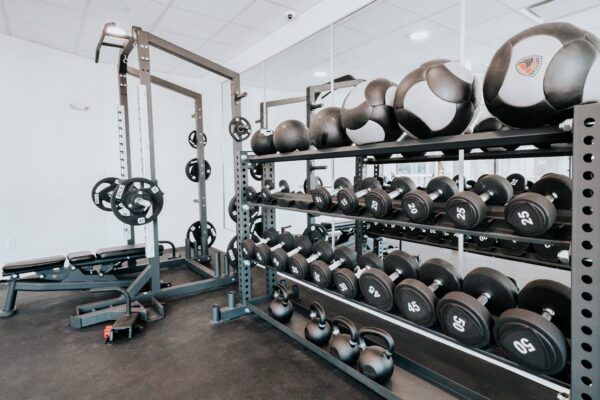 Apartment community fitness center